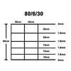 vidaXL Hek 50 m 80 cm gegalvaniseerd staal