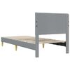 vidaXL Bedframe met hoofdeinde Lichtgrijs 80 x 200 cm Stof