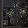 vidaXL 10 st Kerstverlichting vuurwerk 1400 LED's 20 cm meerkleurig