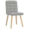 vidaXL Eetkamerstoelen 6 st stof wolk grijs