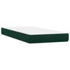 vidaXL Boxspring met matrassen fluweel donkergroen 180x210 cm