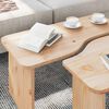 vidaXL Salontafel 2 pcs Naturel Massief grenenhout