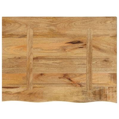 vidaXL Tafelblad met natuurlijke rand 80x60x2,5 cm massief mangohout