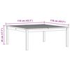 vidaXL Tuintafel 110x110x45 cm massief acaciahout