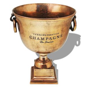 vidaXL Prijzenbeker champagnekoeler koperbruin
