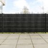 vidaXL Balkonschermen 10 st 255x19 cm poly rattan zwart
