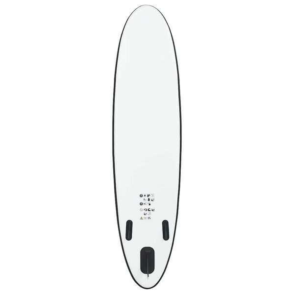vidaXL Stand-up paddleboard opblaasbaar zwart en wit