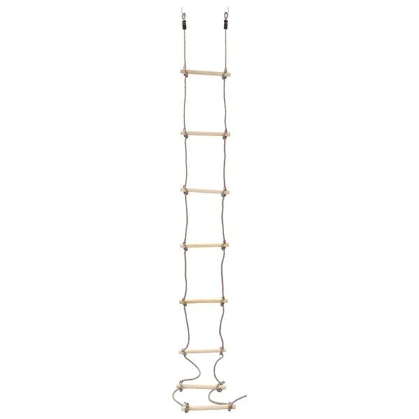 vidaXL Touwladder 290 cm hout