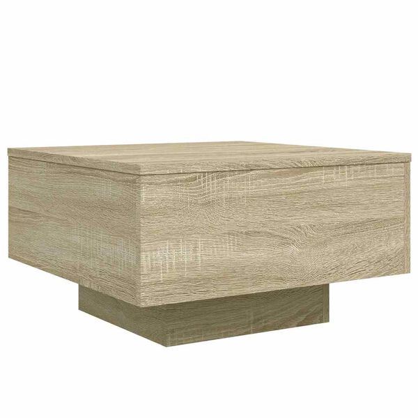 vidaXL Salontafel 55x55x31 cm bewerkt hout sonoma eikenkleurig