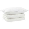 vidaXL Dekbed en Kussen Set 2 st 135x200 cm 4 seizoenen 300 GSM Wol