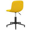 vidaXL Eetkamerstoel draaibaar fluweel geel