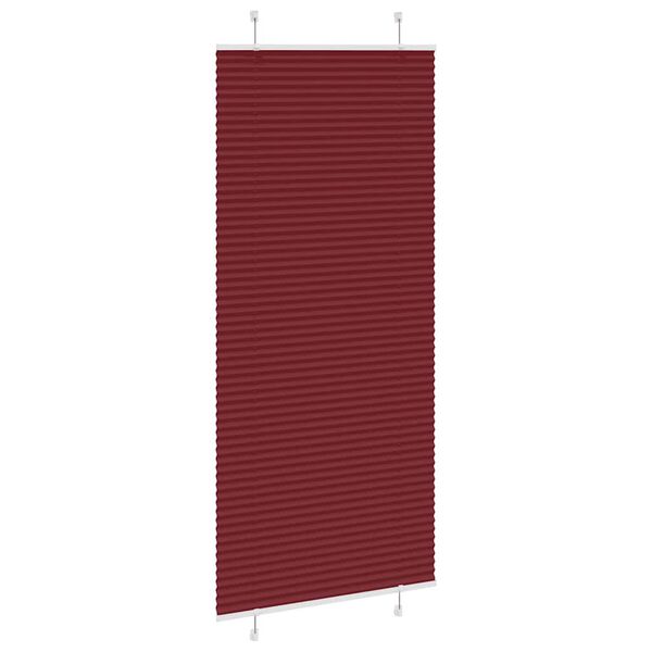 vidaXL Pliss&eacute; rolgordijn 100x200cm stofbreedte 99,4 cm bordeauxrood