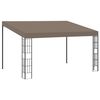 vidaXL Wandprieel 4x3 m stof taupe