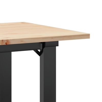 vidaXL Salontafel O-frame 90x40x45 cm massief grenenhout en gietijzer