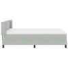 vidaXL Boxspringbed met matras Lichtgrijs 200 x 160 cm Fluweel