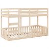 vidaXL Stapelbed massief grenenhout 90x190 cm