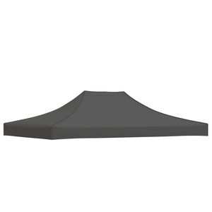 vidaXL Partytentdak 270 g/m&sup2; 4x3 m antraciet