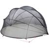 vidaXL Pooldome Zwart 430 x 430 x 210 cm 185T polyester met PU-coating