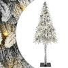 vidaXL Kerstboom met 300 LED met standaard Wit 210 cm PE en staal
