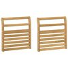 vidaXL Armleuningen Module 2 pcs Wit 58,5 x 8 x 60 cm
