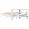 vidaXL Bedframe zonder matras massief grenenhout wit 140x190 cm