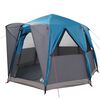 vidaXL Cabine Tent 3-Persoon met dak Blauw en Grijs 320 x 320 x 203 cm