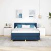 vidaXL Boxspringbed met matras met hoofdeinde Blauw 140 x 190 cm Stof