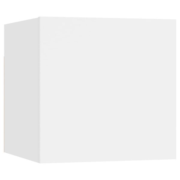 vidaXL Nachtkastje 30,5x30x30 cm spaanplaat wit