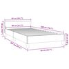 vidaXL Bedframe zonder matras 80x200 cm stof donkerbruin