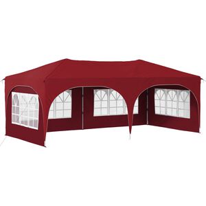 vidaXL Pop-up partytent 575 x 288 x 245 cm Bordeauxrood Oxford Stof