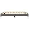 vidaXL Boxspring bed kunstleer grijs 160x200 cm