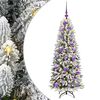vidaXL Kunstkerstboom met kerstbal 120 cm 150 LED's Warmwit PE en PVC