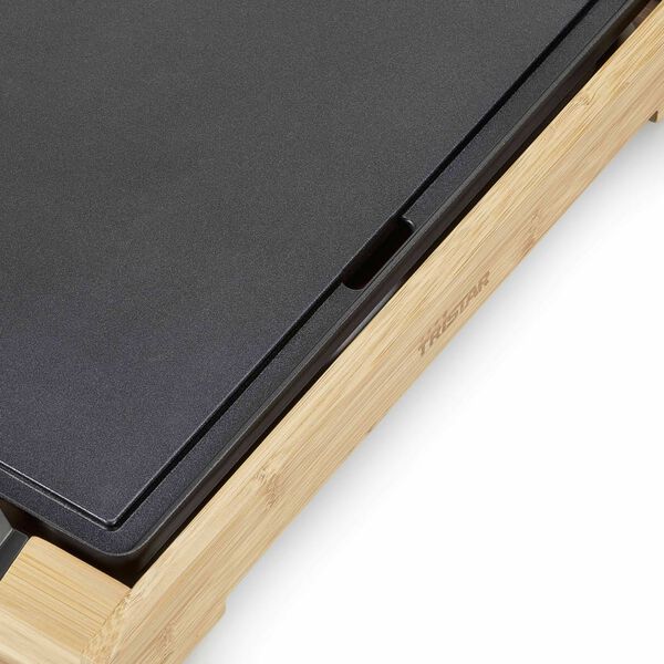 Tristar Bakplaat elektrisch 2000 W 37x25 cm bamboe