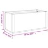 vidaXL Plantenbak 80x36x35 cm polypropeen wit