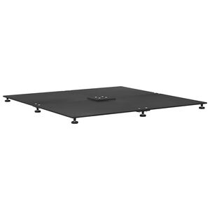 vidaXL Parasolvoet 52 kg Zwart Staal Vierkant Verstelbaar