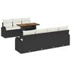 vidaXL Tuin Sofa Set 8 st Zwart Poly riet