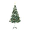 vidaXL Kunstkerstboom met verlichting kerstballen dennenappels 180 cm