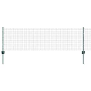 vidaXL gelast draadhek met palen 10 x 0,6 m PVC-Coated Staal Groen