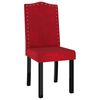 vidaXL Eetkamerstoelen 6 st fluweel wijnrood