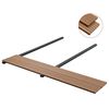vidaXL Terrasplanken met accessoires 30 m&sup2; 2,2 m massief HKC teak