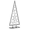 vidaXL Kerstdecoratie kerstboom 125 cm metaal zwart