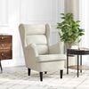 vidaXL Fauteuil fluweel cr&egrave;mewit