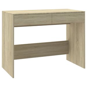 vidaXL Bureau 101x50x76,5 cm bewerkt hout sonoma eikenkleurig