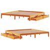 vidaXL Bedframe met lades massief grenenhout wasbruin 180x200 cm