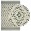 vidaXL Gebied Tapijt OLITE Natuurlijk en Groen 160 x 230 cm PET