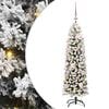 vidaXL Kunstkerstboom Groen 120 cm PVC en Staal en Kunststof