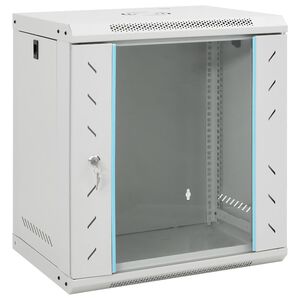 vidaXL Netwerkkast wandgemonteerd 12U 19" IP20 53x40x60 cm