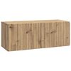 vidaXL Wandbeugel TV-kast Artisanaal eiken 78,5 x 31 x 30 cm