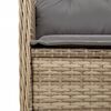 vidaXL 5-delige Loungeset met kussens poly rattan beige