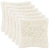 vidaXL Kussen met kussen HEERLEN 6 st Wit PV Fleece
